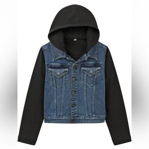 ✨HP✨ LIKE NEW! DL1961 Manning Denim and Jersey Hoodie Jacket